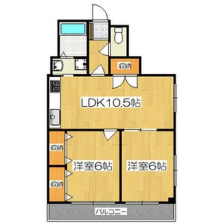 阿漕駅 徒歩15分 5階の物件間取画像